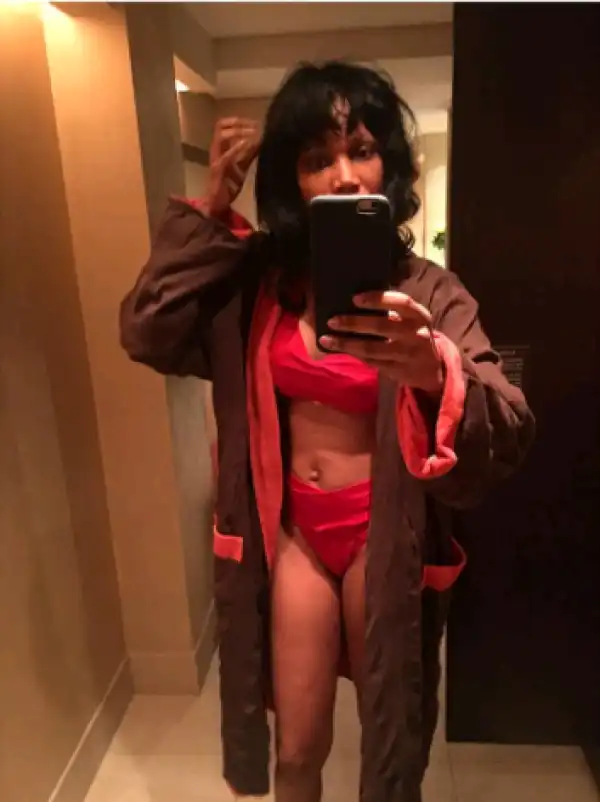 Funmi Iyanda shares hot under wear photo